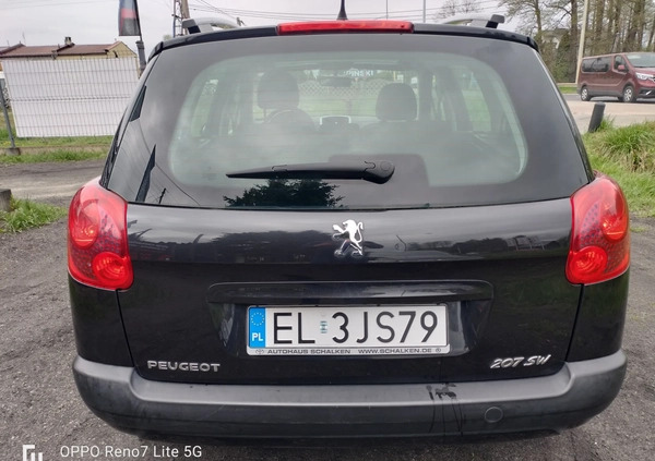 Peugeot 207 cena 14580 przebieg: 129000, rok produkcji 2012 z Rawicz małe 121